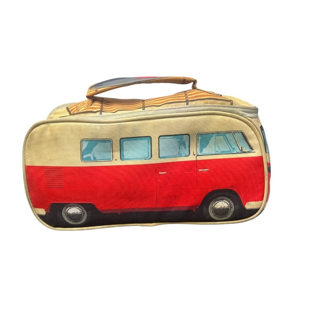 Volkswagen VW T1 Camper Van Insulated Lunch Bag Red Cream Monster Factory 1965